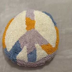 Target Multicolor Peace Sign Accent Pillow